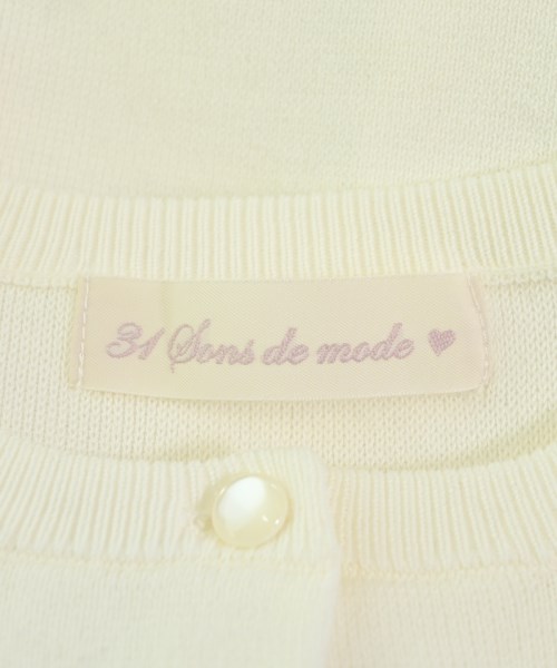31 Sons de mode（トランテアン　ソン　ドゥ　モード）カーディガン 白 サイズ:36(S位) レディース/2200635297082