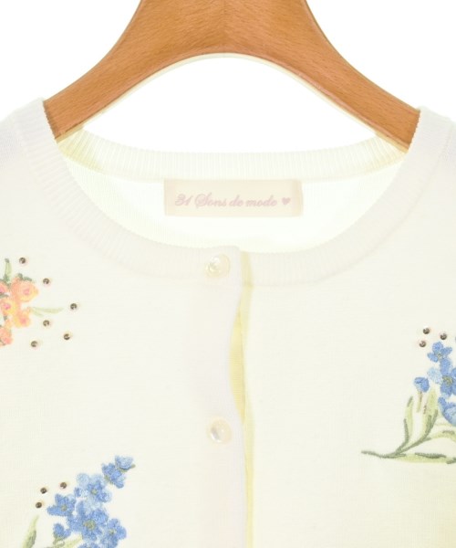 31 Sons de mode（トランテアン　ソン　ドゥ　モード）カーディガン 白 サイズ:36(S位) レディース/2200635297082