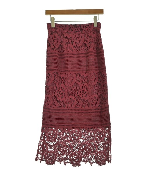 31 Sons de mode(トランテアン　ソン　ドゥ　モード)ロング・マキシ丈スカート 赤 サイズ:38(M位)/2200648451037