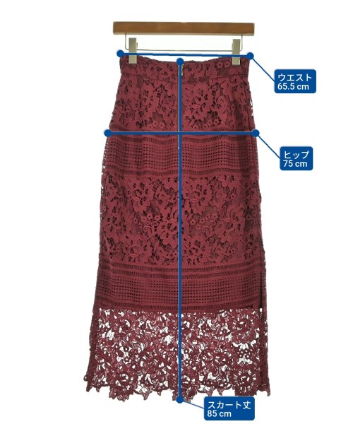 31 Sons de mode（トランテアン　ソン　ドゥ　モード）ロング・マキシ丈スカート 赤 サイズ:38(M位) レディース/2200648451037