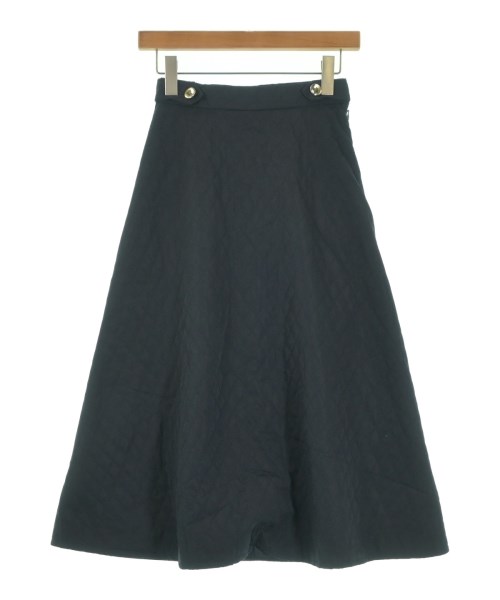 31 Sons de mode(トランテアン　ソン　ドゥ　モード)ロング・マキシ丈スカート 紺 サイズ:36(S位)/2200637644044