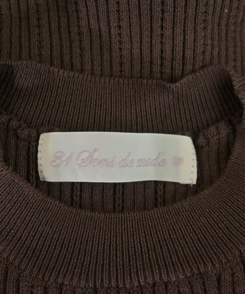 31 Sons de mode（トランテアン　ソン　ドゥ　モード）ニット・セーター 茶 サイズ:36(S位) レディース/2200639517117