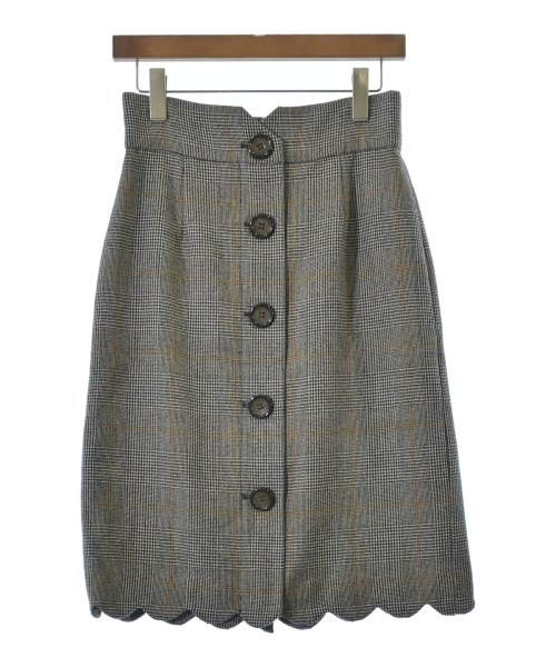 31 Sons de mode(トランテアン　ソン　ドゥ　モード)ひざ丈スカート 黒 サイズ:38(M位)/2200650090026