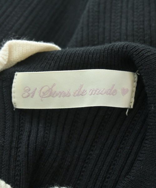 31 Sons de mode（トランテアン　ソン　ドゥ　モード）ベスト/ノースリーブ 黒 サイズ:36(S位) レディース/2200640790172