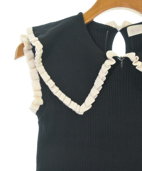 31 Sons de mode（トランテアン　ソン　ドゥ　モード）ベスト/ノースリーブ 黒 サイズ:36(S位) レディース/2200640790172