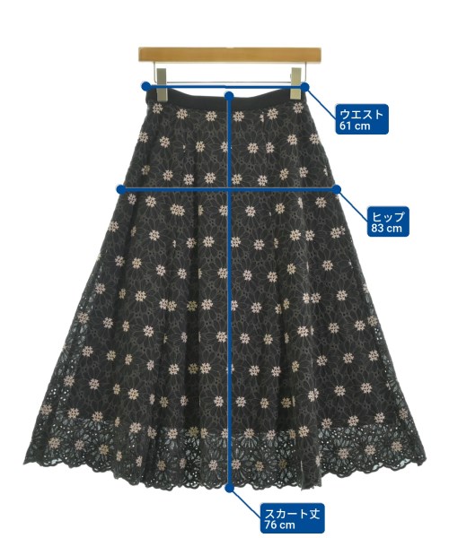 31 Sons de mode（トランテアン　ソン　ドゥ　モード）ロング・マキシ丈スカート 黒 サイズ:36(S位) レディース/2200664874025