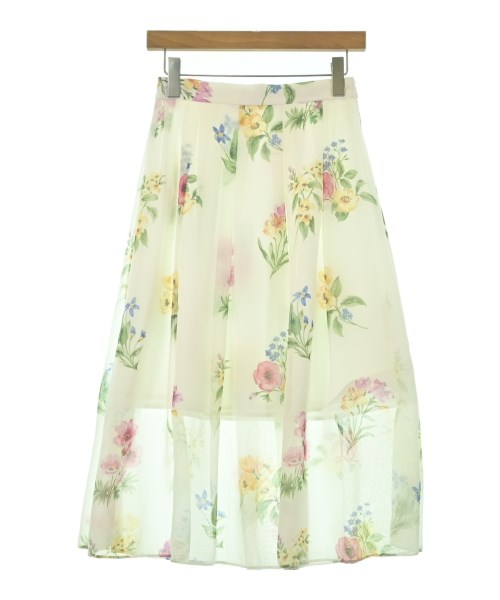 31 Sons de mode(トランテアン　ソン　ドゥ　モード)ロング・マキシ丈スカート 白 サイズ:36(S位)/2200669107043