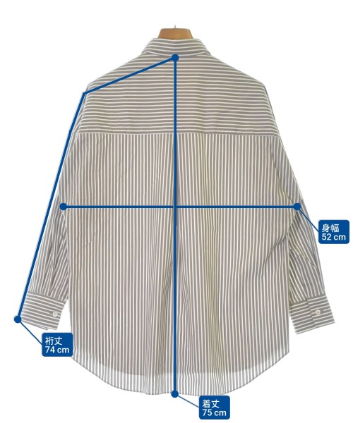 yangany（ヤンガニー）カジュアルシャツ グレー サイズ:38(M位) レディース/2200673552075