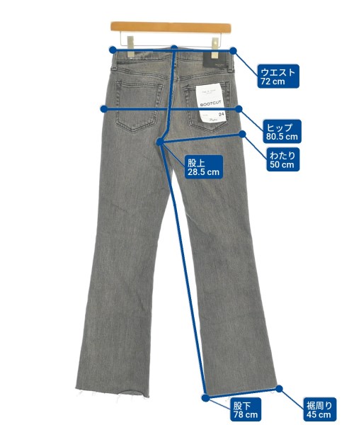 rag & bone（ラグアンドボーン）デニムパンツ グレー サイズ:24(S位) レディース/2200624747024