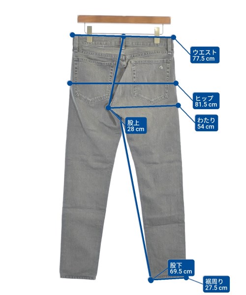 rag & bone（ラグアンドボーン）デニムパンツ グレー サイズ:29(S位) メンズ/2200639381022