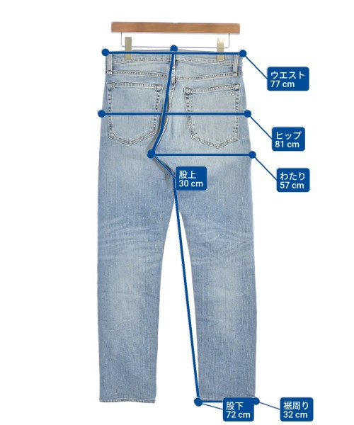 rag & bone（ラグアンドボーン）デニムパンツ 青 サイズ:28(S位) メンズ/2200639381039
