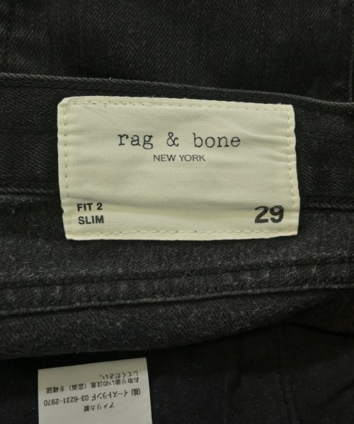 rag & bone（ラグアンドボーン）デニムパンツ 黒 サイズ:29(L位) レディース/2200620753258