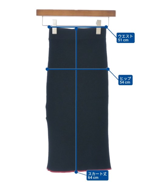 rag & bone（ラグアンドボーン）ひざ丈スカート 黒 サイズ:XS レディース/2200617486121