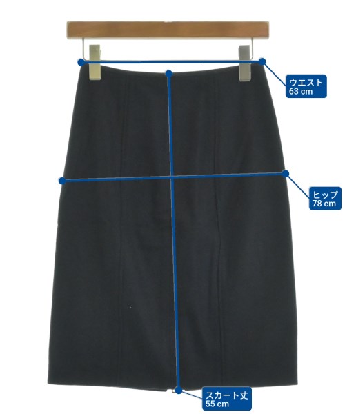 rag & bone（ラグアンドボーン）ひざ丈スカート 黒 サイズ:0(XS位) レディース/2200632266029