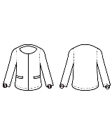 rag & bone（ラグアンドボーン）ノーカラージャケット 紺 サイズ:2(M位) レディース/2200613420020