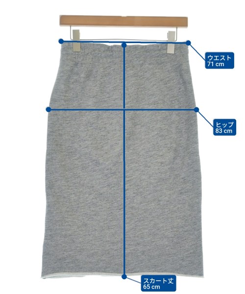 rag & bone（ラグアンドボーン）ひざ丈スカート グレー サイズ:S レディース/2200619918200