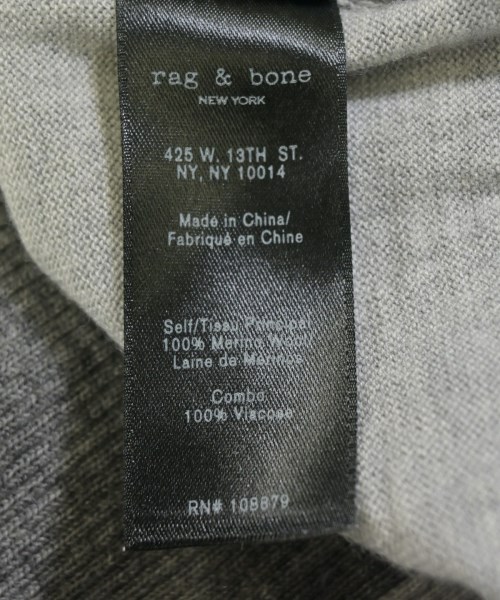 rag & bone（ラグアンドボーン）ニット・セーター グレー サイズ:S レディース/2200715352052
