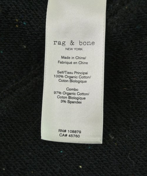 rag & bone（ラグアンドボーン）スウェット 黒 サイズ:M レディース/2200706144185