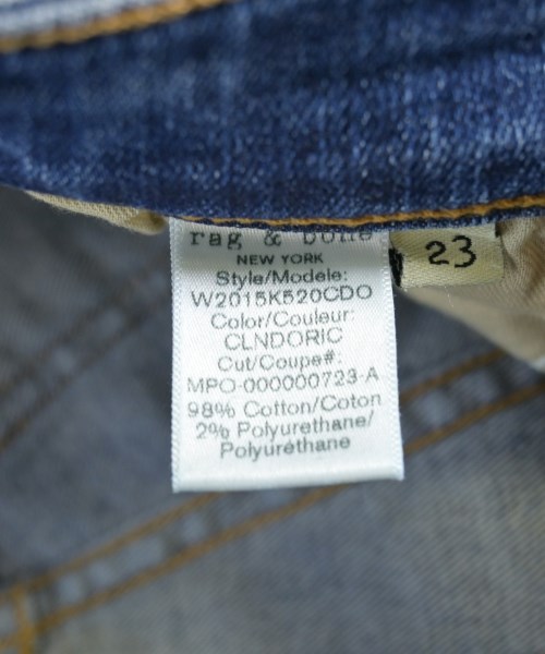 rag & bone（ラグアンドボーン）デニムパンツ 紺 サイズ:23(XS位) レディース/2200719770272