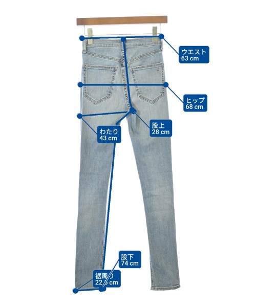 rag&bone/JEAN（ラグアンドボーンジーン）デニムパンツ 青 サイズ:24(S位) レディース/2200685510087