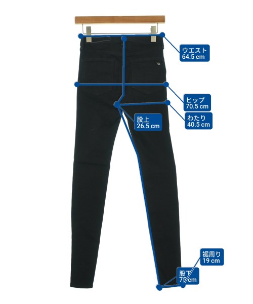 rag&bone/JEAN（ラグアンドボーンジーン）デニムパンツ 黒 サイズ:24(S位) レディース/2200681610057