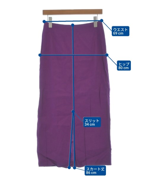 JOURNAL STANDARD L'ESSAGE（ジャーナルスタンダードレサージュ）ロング・マキシ丈スカート 紫 サイズ:38(M位) レディース/2200622041421