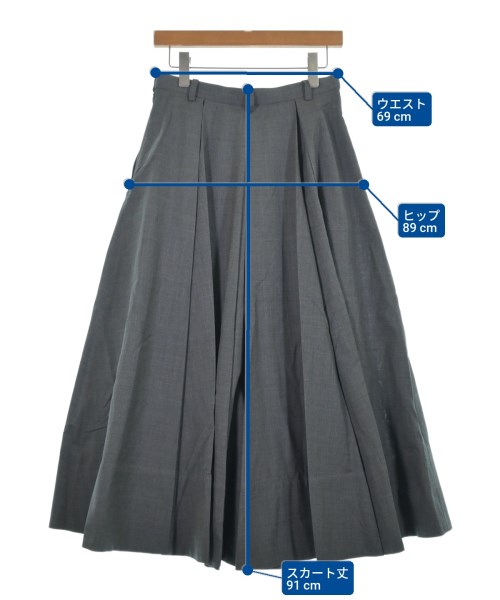 JOURNAL STANDARD L'ESSAGE（ジャーナルスタンダードレサージュ）ロング・マキシ丈スカート グレー サイズ:38(M位) レディース/2200638639032