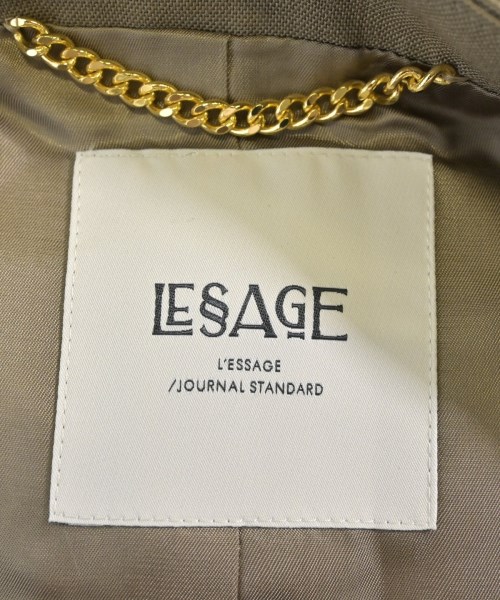 JOURNAL STANDARD L'ESSAGE（ジャーナルスタンダードレサージュ）ノーカラージャケット 茶 サイズ:F レディース/2200621259056