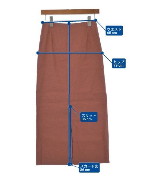 JOURNAL STANDARD L'ESSAGE（ジャーナルスタンダードレサージュ）ロング・マキシ丈スカート 赤 サイズ:36(S位) レディース/2200628502049