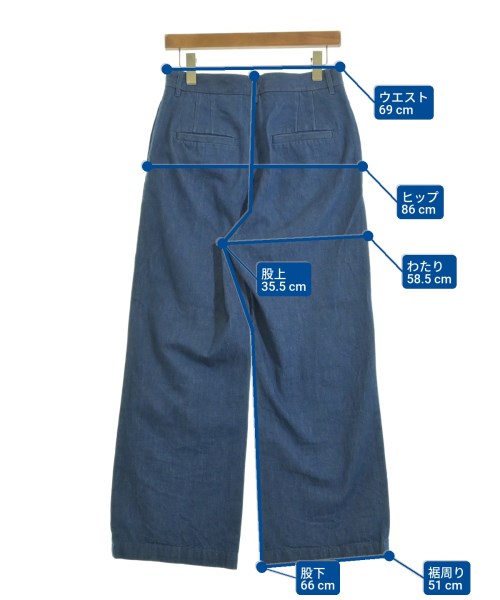JOURNAL STANDARD L'ESSAGE（ジャーナルスタンダードレサージュ）デニムパンツ 青 サイズ:38(M位) レディース/2200629730120