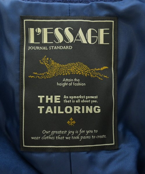 JOURNAL STANDARD L'ESSAGE（ジャーナルスタンダードレサージュ）チェスターコート 青 サイズ:1(S位) レディース/2200626719012