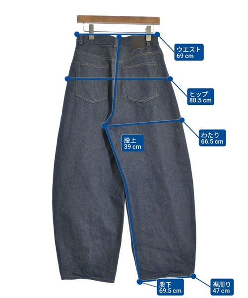 JOURNAL STANDARD L'ESSAGE（ジャーナルスタンダードレサージュ）デニムパンツ 紺 サイズ:38(M位) レディース/2200625717019