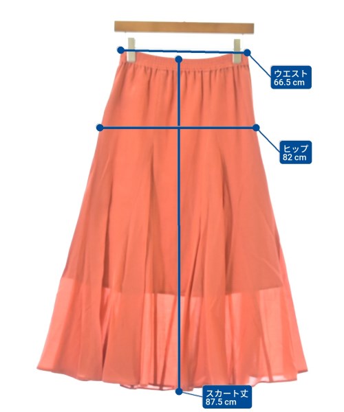JOURNAL STANDARD L'ESSAGE（ジャーナルスタンダードレサージュ）ロング・マキシ丈スカート オレンジ サイズ:F レディース/2200616382028