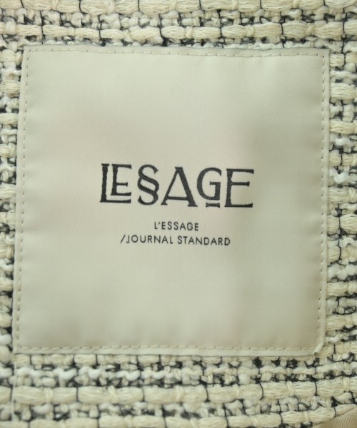 JOURNAL STANDARD L'ESSAGE（ジャーナルスタンダードレサージュ）ノーカラージャケット 白 サイズ:F レディース/2200616602010