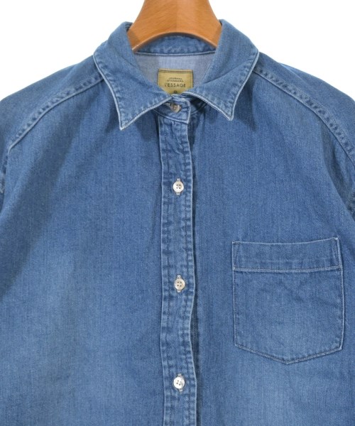 JOURNAL STANDARD L'ESSAGE（ジャーナルスタンダードレサージュ）カジュアルシャツ 紺 サイズ:-(M位) レディース/2200616077122
