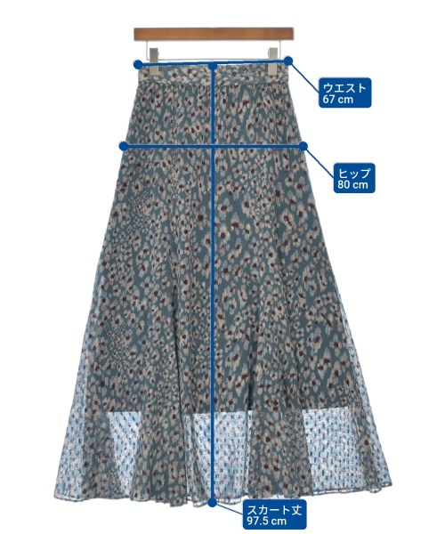 JOURNAL STANDARD L'ESSAGE（ジャーナルスタンダードレサージュ）ロング・マキシ丈スカート 青 サイズ:F レディース/2200608976082