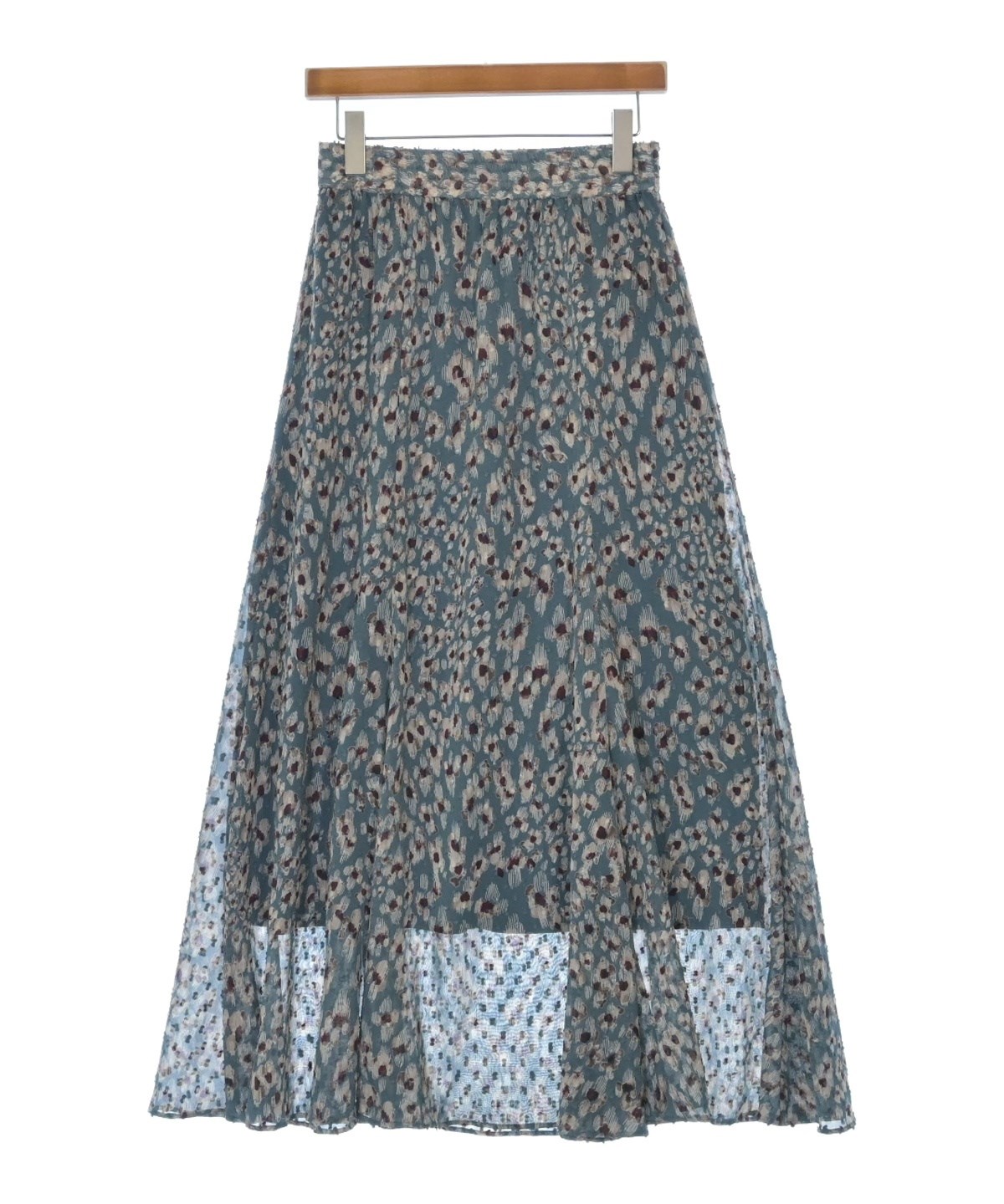 608【新品】定価19,800円 L'ESSAGE マキシペンシルスカート WOOL