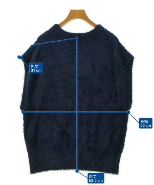 JOURNAL STANDARD L'ESSAGE（ジャーナルスタンダードレサージュ）ベスト/ノースリーブ 紺 サイズ:F レディース/2200603492204