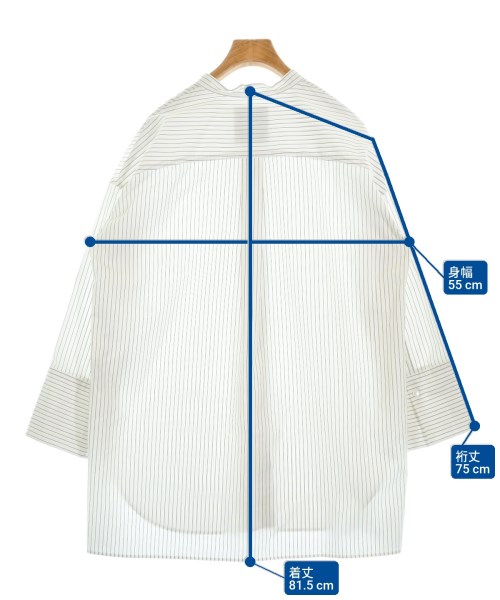 JOURNAL STANDARD L'ESSAGE（ジャーナルスタンダードレサージュ）カジュアルシャツ 白 サイズ:F レディース/2200613149112