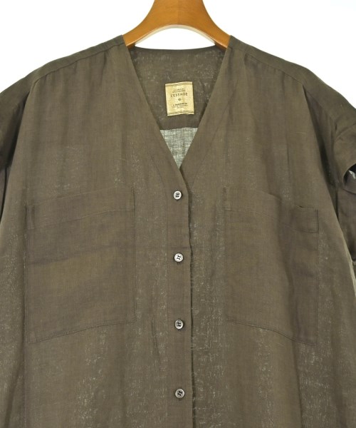 JOURNAL STANDARD L'ESSAGE（ジャーナルスタンダードレサージュ）シャツワンピース 茶 サイズ:36(S位) レディース/2200616391105