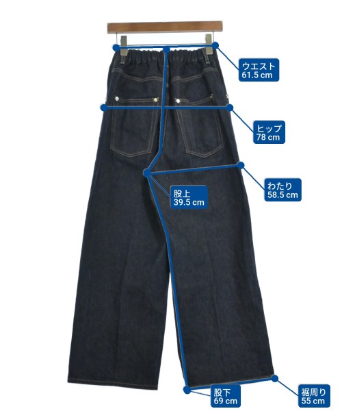 JOURNAL STANDARD L'ESSAGE（ジャーナルスタンダードレサージュ）デニムパンツ 紺 サイズ:38(M位) レディース/2200669470017