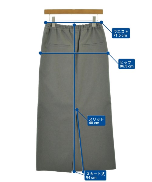 JOURNAL STANDARD L'ESSAGE（ジャーナルスタンダードレサージュ）ロング・マキシ丈スカート グレー サイズ:F レディース/2200672428036