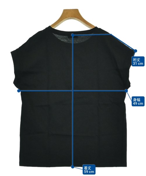 JOURNAL STANDARD L'ESSAGE（ジャーナルスタンダードレサージュ）Tシャツ・カットソー 黒 サイズ:F レディース/2200675941082