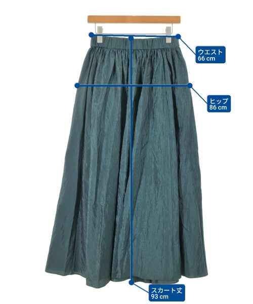 JOURNAL STANDARD L'ESSAGE（ジャーナルスタンダードレサージュ）ロング・マキシ丈スカート 緑 サイズ:-(M位) レディース/2200677288024