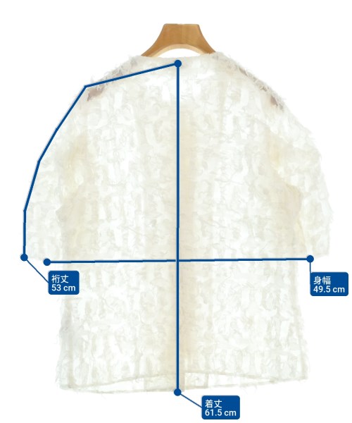 JOURNAL STANDARD L'ESSAGE（ジャーナルスタンダードレサージュ）カジュアルシャツ 白 サイズ:-(L位) レディース/2200673250131