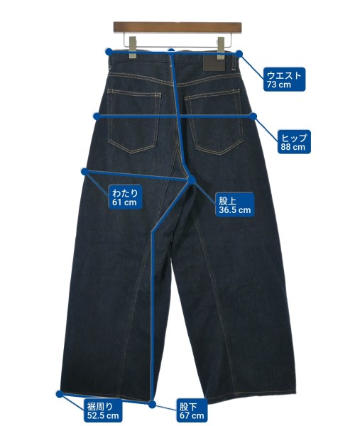 JOURNAL STANDARD L'ESSAGE（ジャーナルスタンダードレサージュ）デニムパンツ 紺 サイズ:36(S位) レディース/2200672876011