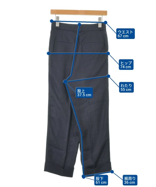 JOURNAL STANDARD L'ESSAGE（ジャーナルスタンダードレサージュ）スラックス 紺 サイズ:36(S位) レディース/2200645555011