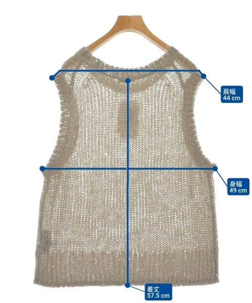 JOURNAL STANDARD L'ESSAGE（ジャーナルスタンダードレサージュ）ベスト ベージュ サイズ:F レディース/2200654728048