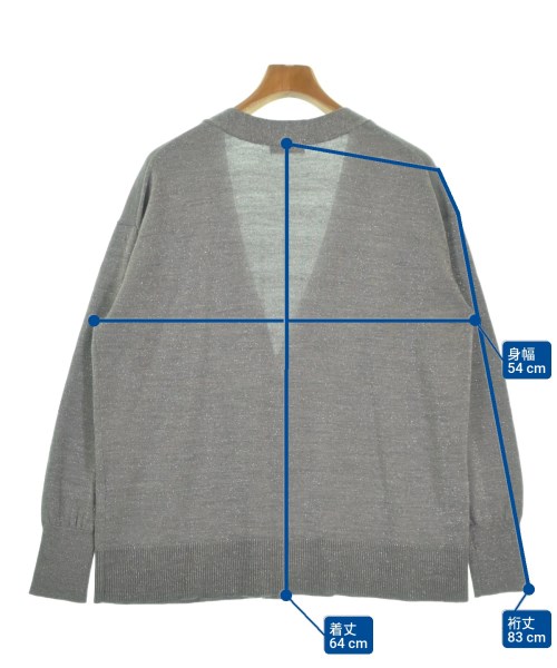 JOURNAL STANDARD L'ESSAGE（ジャーナルスタンダードレサージュ）カーディガン グレー サイズ:F レディース/2200656924035