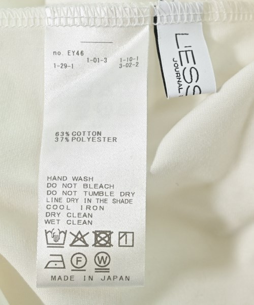 JOURNAL STANDARD L'ESSAGE（ジャーナルスタンダードレサージュ）Tシャツ・カットソー 白 サイズ:F レディース/2200709314158